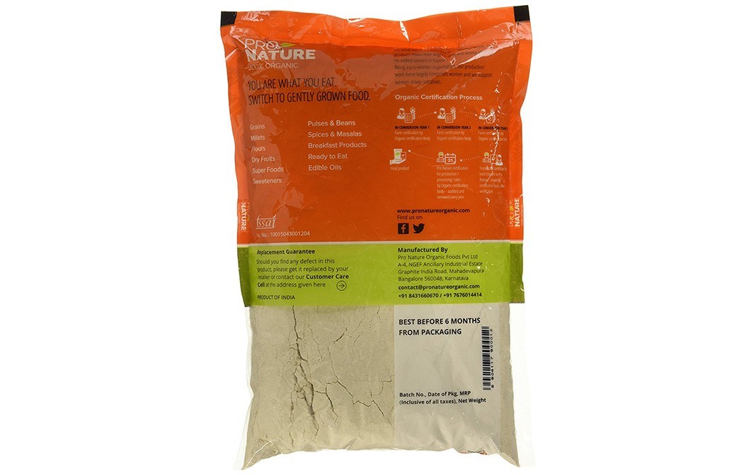 Pro Nature Organic Whole Wheat Atta    Pack  1 kilogram